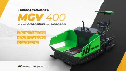  Margui apresenta a nova Vibroacabadora MGV-400, unindo precisão e potência e em pavimentação asfáltica.